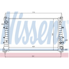 61694 NISSENS Радиатор, охлаждение двигателя