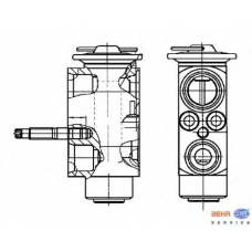 8UW 351 239-271 HELLA Расширительный клапан, кондиционер