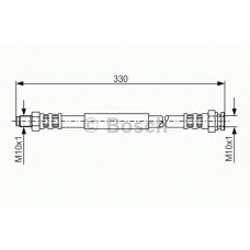 1 987 481 124 BOSCH Тормозной шланг