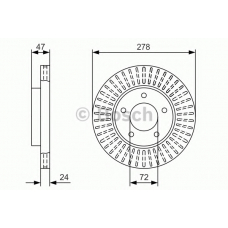 0 986 479 A52 BOSCH Тормозной диск