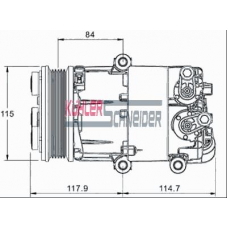 8412011 KUHLER SCHNEIDER Компрессор, кондиционер