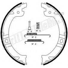 1023.002K fri.tech. Комплект тормозных колодок, стояночная тормозная с