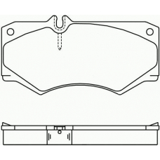 T0311P8011 PAGID Комплект тормозных колодок, дисковый тормоз