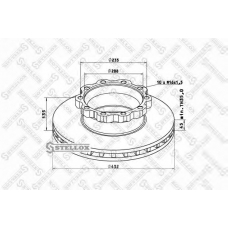 85-00713-SX STELLOX Тормозной диск