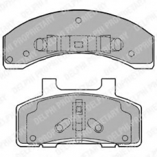 LP1216 DELPHI Комплект тормозных колодок, дисковый тормоз