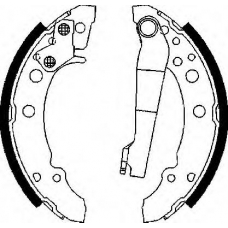 BS629 QUINTON HAZELL Комплект тормозных колодок