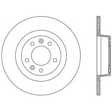 BDR2518.10 OPEN PARTS Тормозной диск