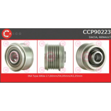 CCP90223 CASCO Ременный шкив, генератор
