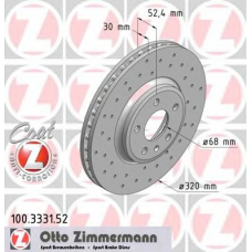 100.3331.52 ZIMMERMANN Тормозной диск