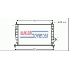 2000021 KUHLER SCHNEIDER Радиатор, охлаждение двигател