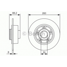 0 986 479 761 BOSCH Тормозной диск