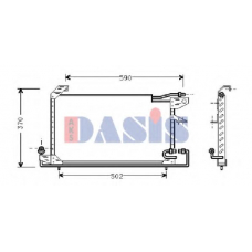 042140N AKS DASIS Конденсатор, кондиционер