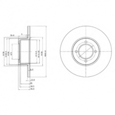 BG2069 DELPHI Тормозной диск