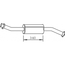 33303 DINEX Предглушитель выхлопных газов