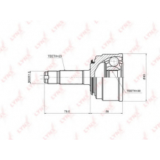 CO-3426 LYNX Co-3426 шрус наружный honda city 1.3 88-94/civic 1.2-1.5 83-88