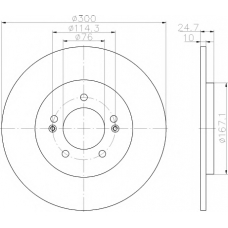 8DD 355 118-241 HELLA PAGID Тормозной диск