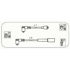 JP315 JANMOR Комплект проводов зажигания