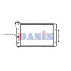 041820N AKS DASIS Радиатор, охлаждение двигателя