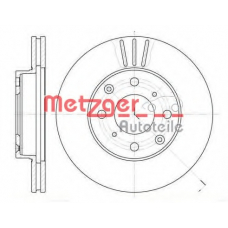 6108.10 METZGER Тормозной диск