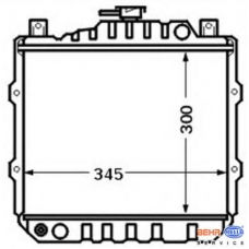 8MK 376 726-541 HELLA Радиатор, охлаждение двигателя