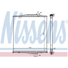 654620 NISSENS Радиатор, охлаждение двигателя