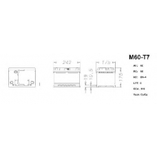 M60-T7 AC Delco Стартерная аккумуляторная батарея