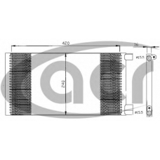 300532 ACR Конденсатор, кондиционер