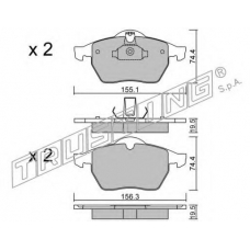120.0 TRUSTING Комплект тормозных колодок, дисковый тормоз