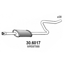 30.6017 ASSO Средний глушитель выхлопных газов