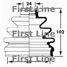 FCB2397 FIRST LINE Пыльник, приводной вал