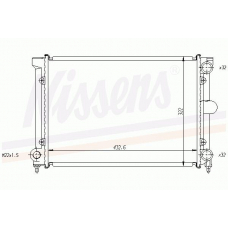 65165A NISSENS Радиатор, охлаждение двигателя