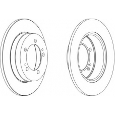 DDF825-1 FERODO Тормозной диск