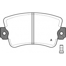 BPA0061.02 OPEN PARTS Комплект тормозных колодок, дисковый тормоз