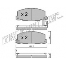 369.0 TRUSTING Комплект тормозных колодок, дисковый тормоз