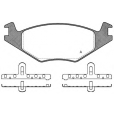 BPA0171.20 OPEN PARTS Комплект тормозных колодок, дисковый тормоз