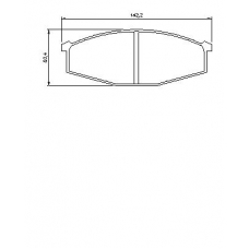 0 986 469 906 BOSCH Комплект тормозных колодок, дисковый тормоз