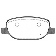 BPA0878.00 OPEN PARTS Комплект тормозных колодок, дисковый тормоз