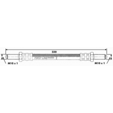 FBH6426 FIRST LINE Тормозной шланг