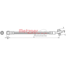 4110381 METZGER Тормозной шланг