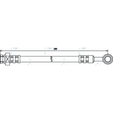 HOS3172 APEC Тормозной шланг