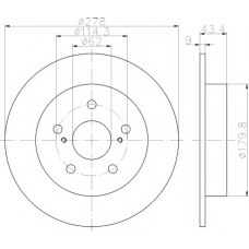 8DD 355 116-791 HELLA PAGID Тормозной диск