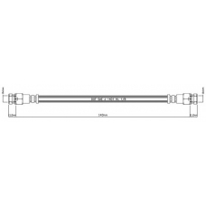 VBH884 MOTAQUIP Тормозной шланг