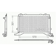 DCN17020 DENSO Конденсатор, кондиционер