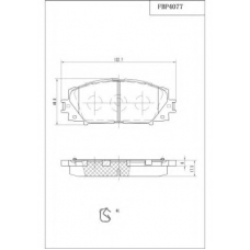 FBP4077 FI.BA Комплект тормозных колодок, дисковый тормоз