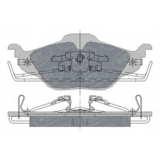 SP 241 SCT Комплект тормозных колодок, дисковый тормоз