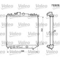 731678 VALEO Радиатор, охлаждение двигателя