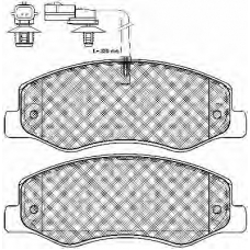 10981 BSF Комплект тормозных колодок, дисковый тормоз
