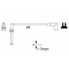 0 986 356 778 BOSCH Комплект проводов зажигания