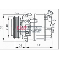 8412732 KUHLER SCHNEIDER Компрессор, кондиционер