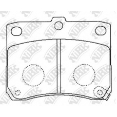 PN8436 NiBK Комплект тормозных колодок, дисковый тормоз